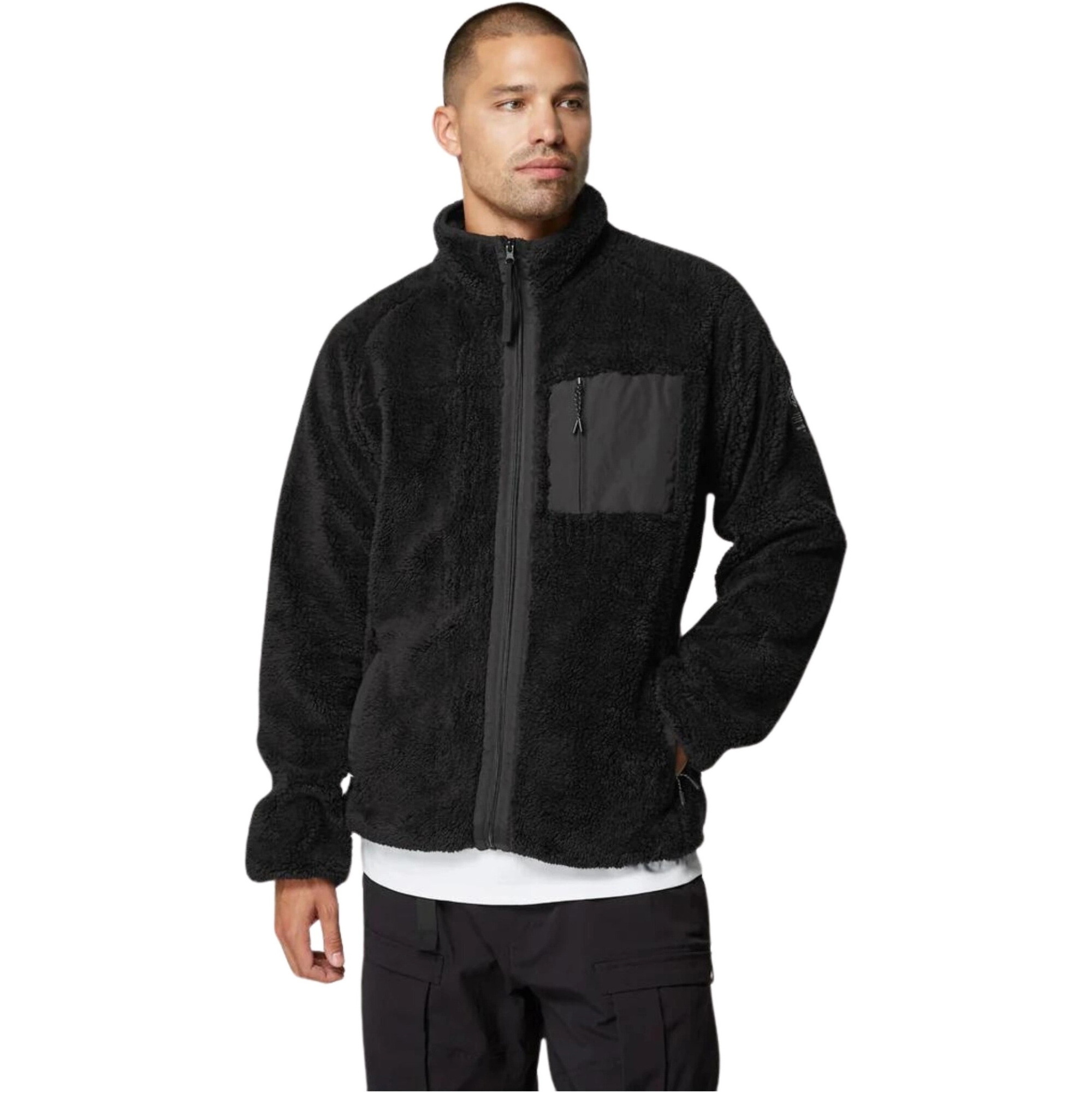 2026 Mystic Da Uomo Dark Tech Series Teddy Zip Thru Fleece 35104.23 - Black